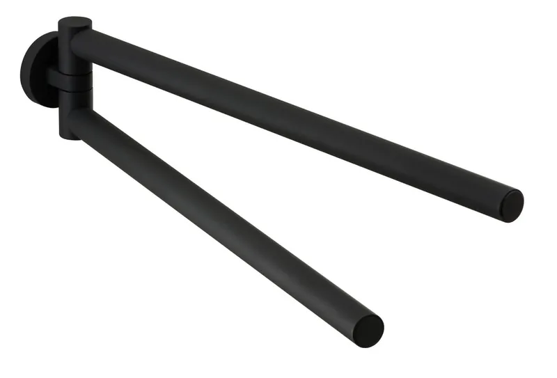 LIVING Handtuchhalter 340mm zweiteilig Grau matt
