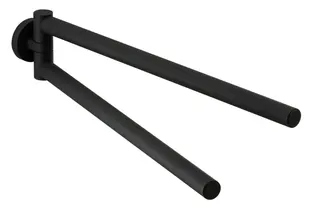 LIVING Handtuchhalter 340mm zweiteilig Grau matt