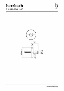 LIVING Handtuchhaken 32mm Grau matt – Bild 2