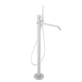 DEEP WHITE Wanneneinlaufsäule Weiß matt – Bild 1
