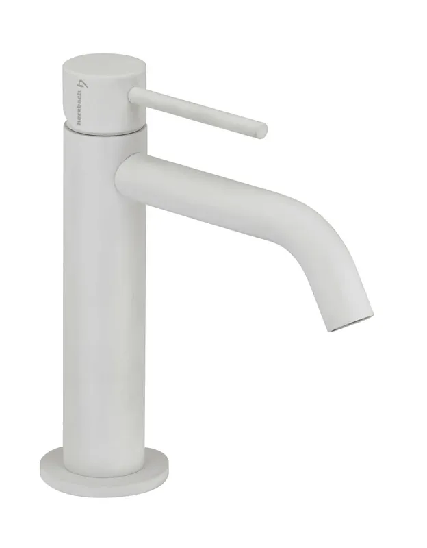 DEEP WHITE Waschtisch-Einlochbat. Slim S-Size ohne Ablauf Weiß matt