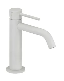 DEEP WHITE Waschtisch-Einlochbat. Slim S-Size ohne Ablauf Weiß matt