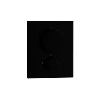LIVING PUSH Thermostat-Farbset 2 Verbraucher eckig rund Schwarz matt