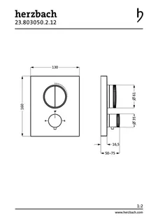 LIVING PUSH Thermostat-Farbset 2 Verbraucher eckig rund Schwarz matt – Bild 2