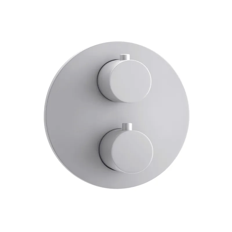 LIVING Thermostat-Farbset 2 Verbraucher rund rund Weiß matt