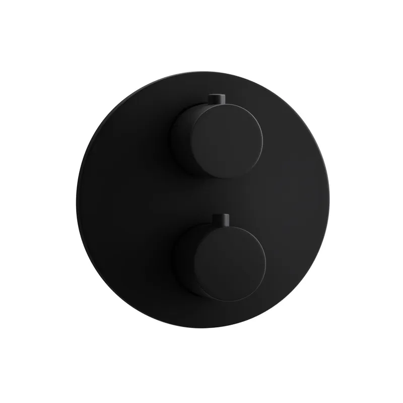 LIVING Thermostat-Farbset 2 Verbraucher rund rund Grau matt