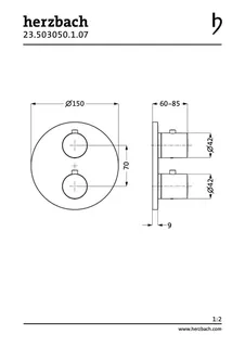LIVING Thermostat-Farbset 2 Verbraucher rund rund Weiß matt – Bild 2