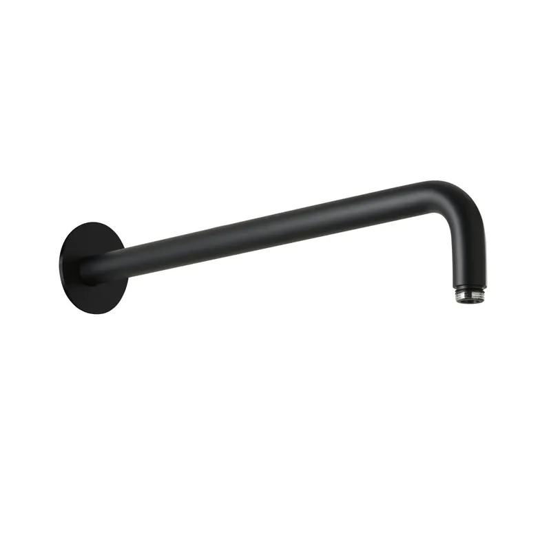 LIVING SPA Wandarm 420mm 70 rund gewinkelt Grau matt