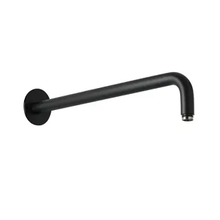 LIVING SPA Wandarm 420mm 70 rund gewinkelt Grau matt