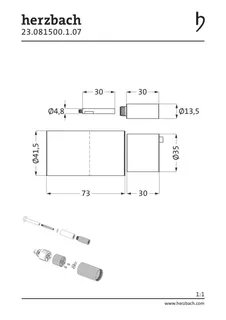 LOGIC PLUS Verlängerung Hebelmischer 30mm Weiß matt – Bild 2