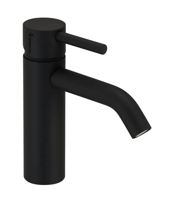DEEP GREY Waschtisch-Einlochbatterie M-Size 130mm ohne Ablauf Grau matt