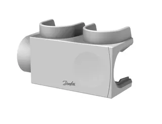 Danfoss Kunststoffabdeckung für VHS-DV Eck, Fühler rechts in RAL 9016, Heizkörper 3/4" – Bild 2