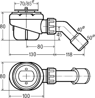Viega Funktionseinheit Domoplex 6928.1 in 70mm x DN40/50 Kunststoff weiss – Bild 4