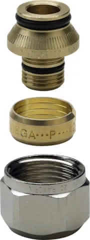 Viega Verschraubung Raxofix 5381.5 in 20mm x G3/4 Messing vernickelt