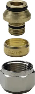 Viega Verschraubung Raxofix 5381.5 in 16mm x G3/4 Messing vernickelt
