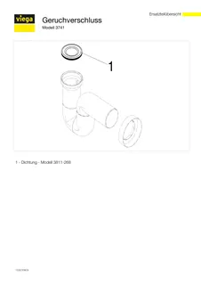 Viega Geruchverschluss 3741 in 110mm Kunststoff weiss – Bild 5