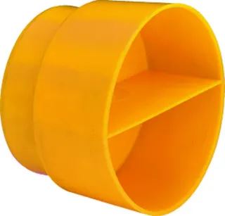 Viega Stopfen 8010.23 in DN80 Kunststoff gelb RAL 1004 – Bild 2