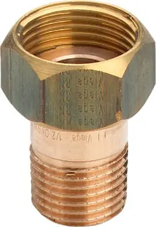 Viega Verschraubung 3335 flachdichtend in R1 x G1 1/4 Rotguss