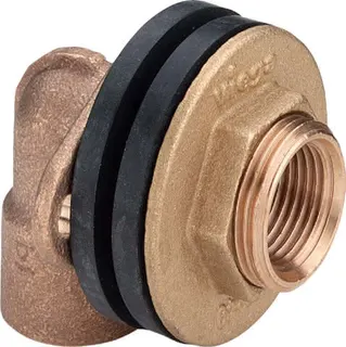 Viega Wanddurchführung 3426 in Rp1/2 x 30mm x Rp1/2 x G3/4 Rotguss