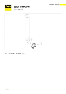 Viega Spülrohrbogen 8310.37 in 50x72,5x285mm Kunststoff weiss – Bild 4