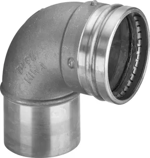 Viega Bogen 90 Grad mit SC Sanpress 2216.1LF in LABS-frei in 54mm Rotguss – Bild 2
