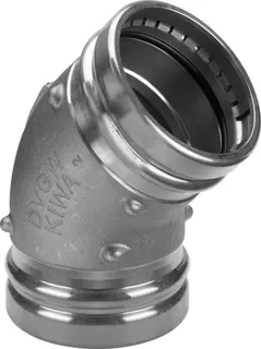 Viega Bogen 45 Grad Sanpress XL 2226XL in 76,1mm Rotguss – Bild 2
