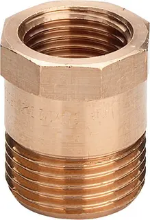 Viega Reduziernippel 3244 ohne Innenkonus in G1 x Rp3/4 Rotguss