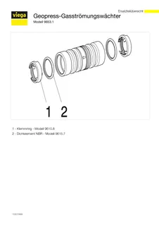Viega Gasströmungswächter Typ A-Ü 9653.1 in 63mm Rotguss – Bild 5