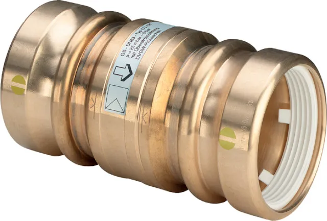 Viega Gasströmungswächter Typ C-Ü 9655.1 in 50mm Rotguss