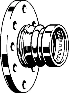 Viega Flansch mit SC Sanpress 2259.5XL in 88,9mm Rotguss – Bild 3
