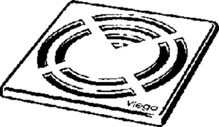 Viega Rost 4928.3 in 100x100mm Edelstahl matt-vernickelt – Bild 3