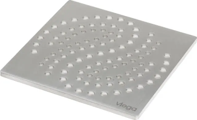 Viega Rost 4929.4 in 150x150mm Edelstahl matt-vernickelt