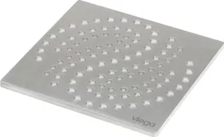 Viega Rost 4929.4 in 150x150mm Edelstahl matt-vernickelt