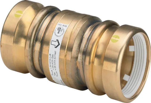 Viega Gasströmungswächter Typ R-Ü 9652.1 in 63mm Rotguss
