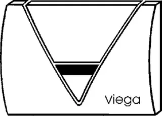 Viega Abdeckplatte VfL 1 8128.46 in 150x135mm Messing verchromt – Bild 3