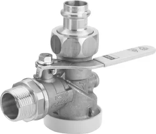 Viega Gaszähler-Kugeleckhahn G2111 in R1 x 22mm Messing – Bild 2