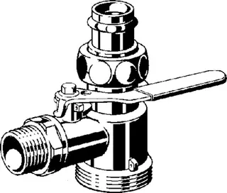 Viega Gaszähler-Kugeleckhahn G2111 in R1 x 22mm Messing – Bild 3