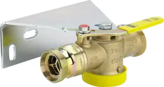 Viega Gaszähler-Kugeleckhahn TAE G21122T in G1 3/8 Messing
