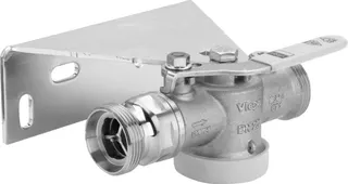 Viega Gaszähler-Kugeleckhahn TAE G21122T in G1 3/8 Messing – Bild 2