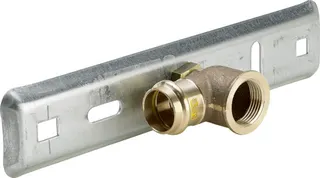 Viega Gaszähler-Anschlussplatte G2324 in 22mm Stahl verzinkt