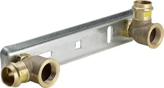 Viega Gaszähler-Anschlussplatte G2325 in 22mm Stahl verzinkt