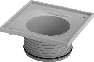 Viega Aufsatzrahmen 4912.2 in 150x150mm Kunststoff grau – Bild 2