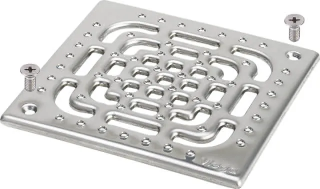 Viega Rost 4933.6 in 143x143mm Edelstahl rutschhemmend