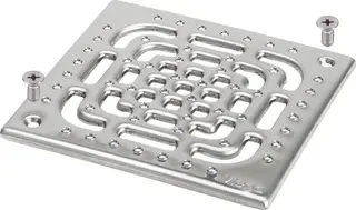 Viega Rost 4933.6 in 143x143mm Edelstahl rutschhemmend