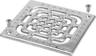 Viega Rost 4933.6 in 143x143mm Edelstahl rutschhemmend – Bild 2