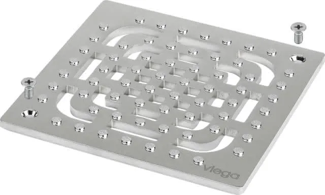 Viega Rost 4933.61 in 143x143mm Edelstahl rutschhemmend