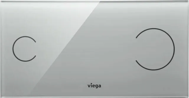 Viega WC Betätigungsplatte 8352.11 in 271 x 140mm, Glas /schwarz