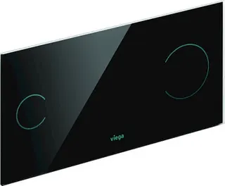 Viega WC Betätigungsplatte 8352.12 in 271 x 140mm, Glas/schwarz