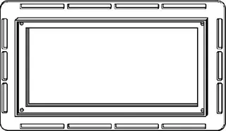 Viega Einbaurahmen 8330.21 in 275x144,6x7mm Kunststoff – Bild 3