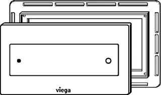Viega WC Betätigungsplatte Visign for Style 12 8332.4 in klar/grau – Bild 3